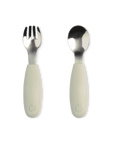 2-pakning barnegaffel og barneskje - Warm pistachio