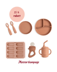 Knatteplocks Store startpakke - Soft terracotta