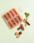 Silikonform for grøtpinner Soft terracotta Knatteplock