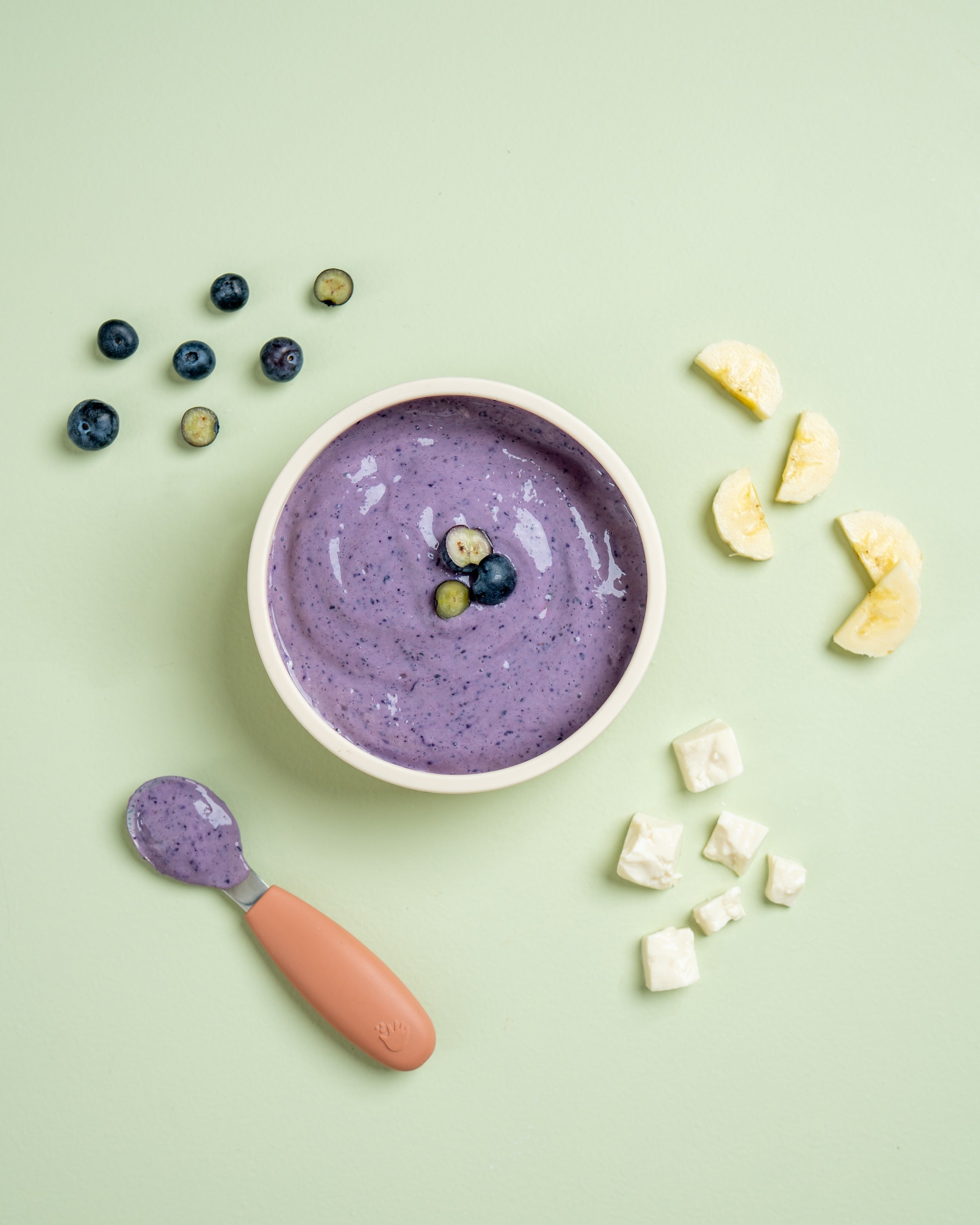 Tofuyoghurt med blåbærsmak