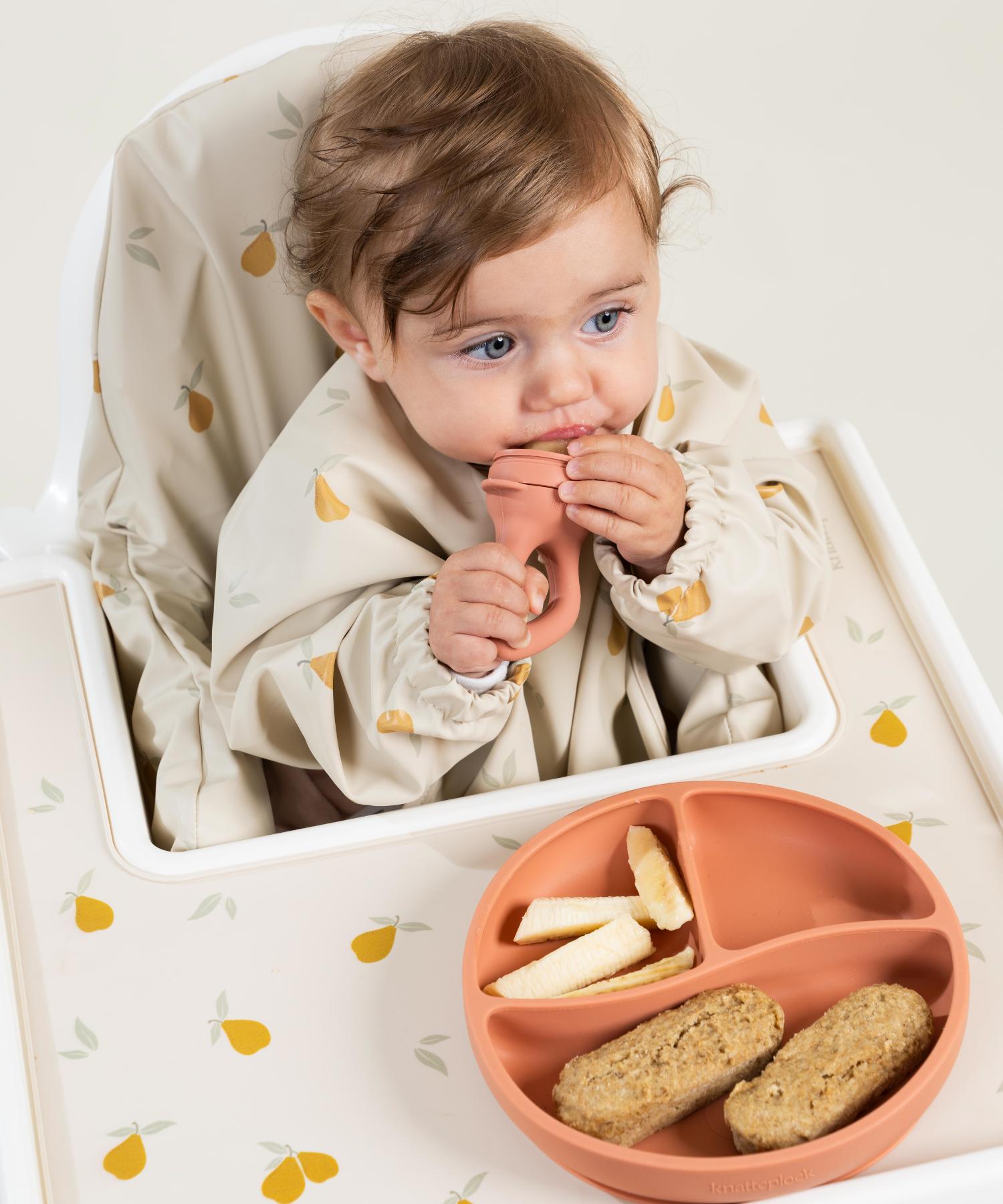 Inndelt barnetallerken med sugekopp Knatteplock