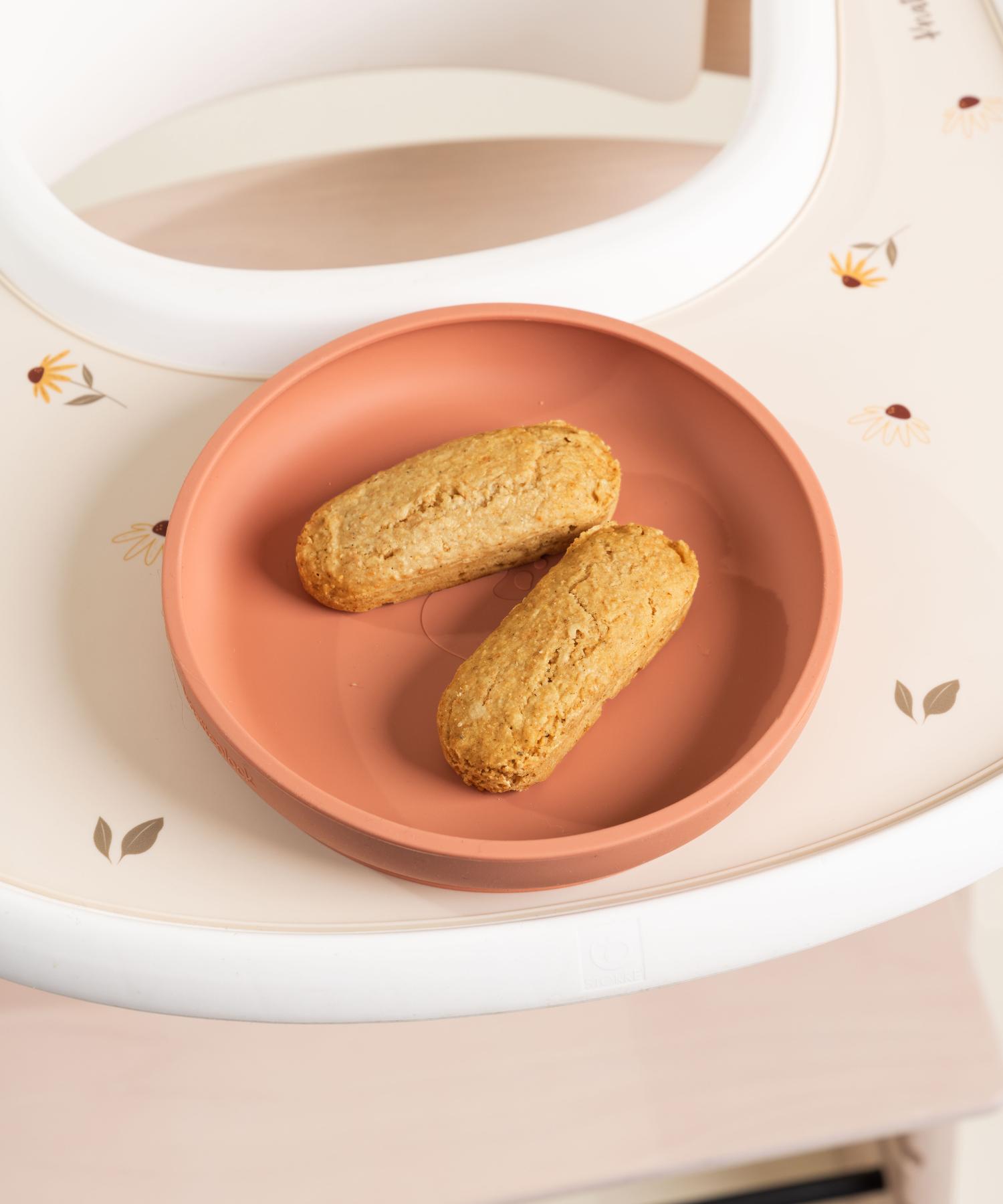 Barnetallerken med sugekopp, uten inndeling Knatteplock