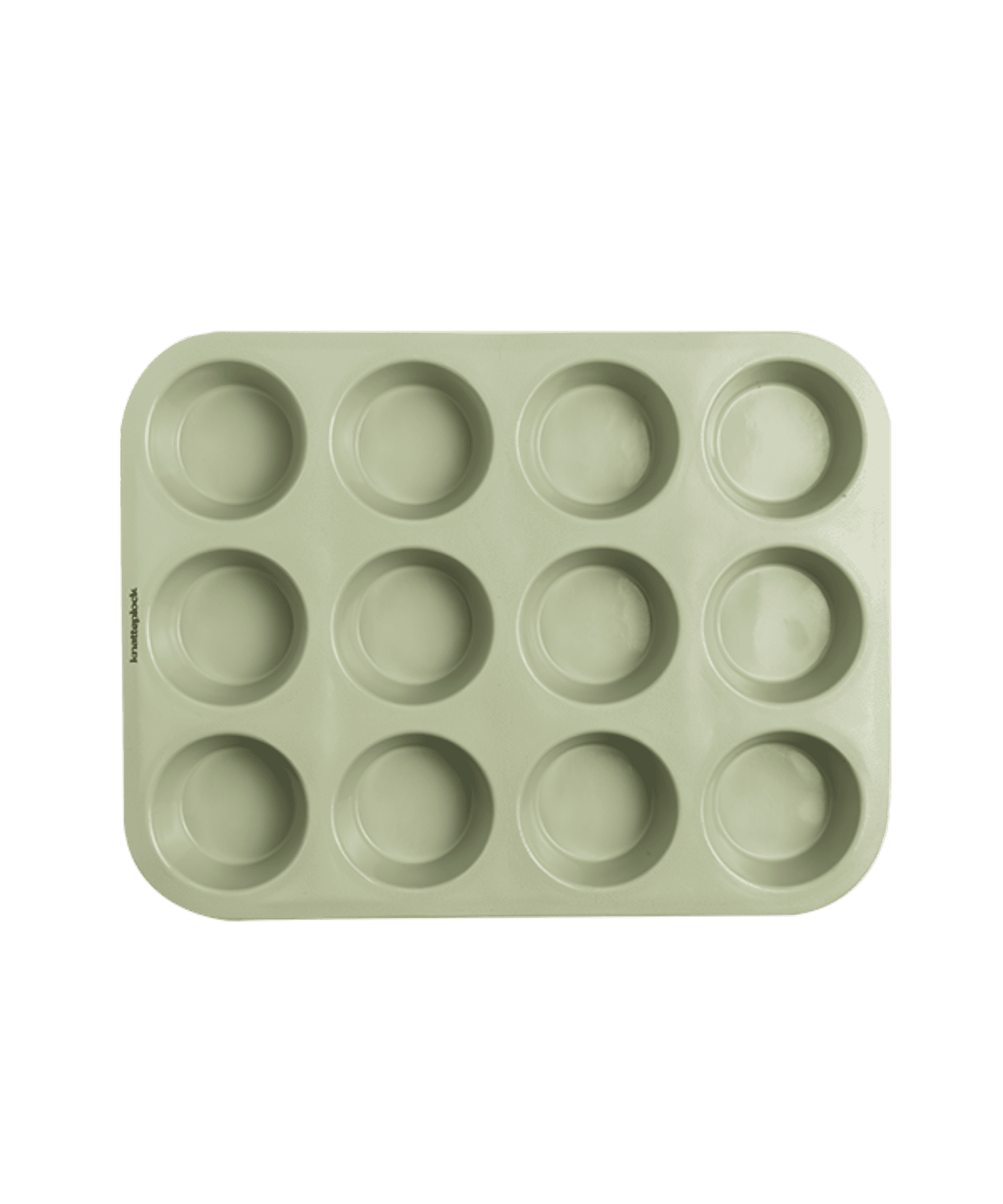 Muffinsform i silikon - Light pistachio Knatteplock
