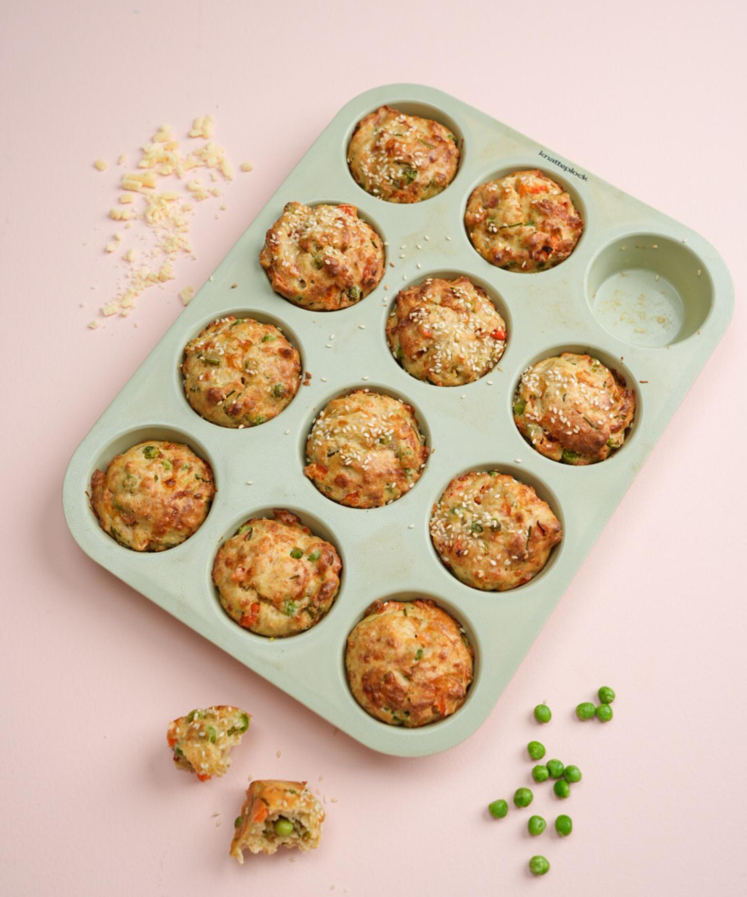 Muffinsform i silikon - Light pistachio Knatteplock