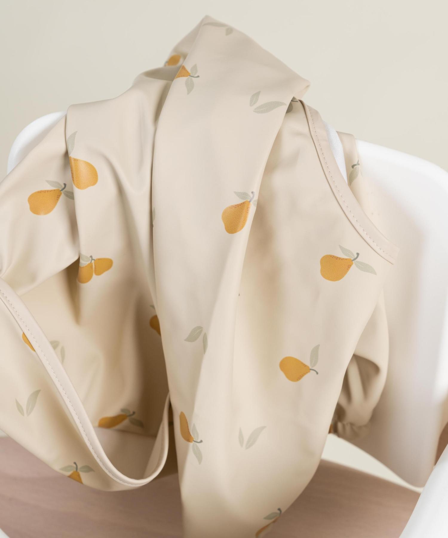 Smekke med ermer og lomme  - Sunny pear Knatteplock