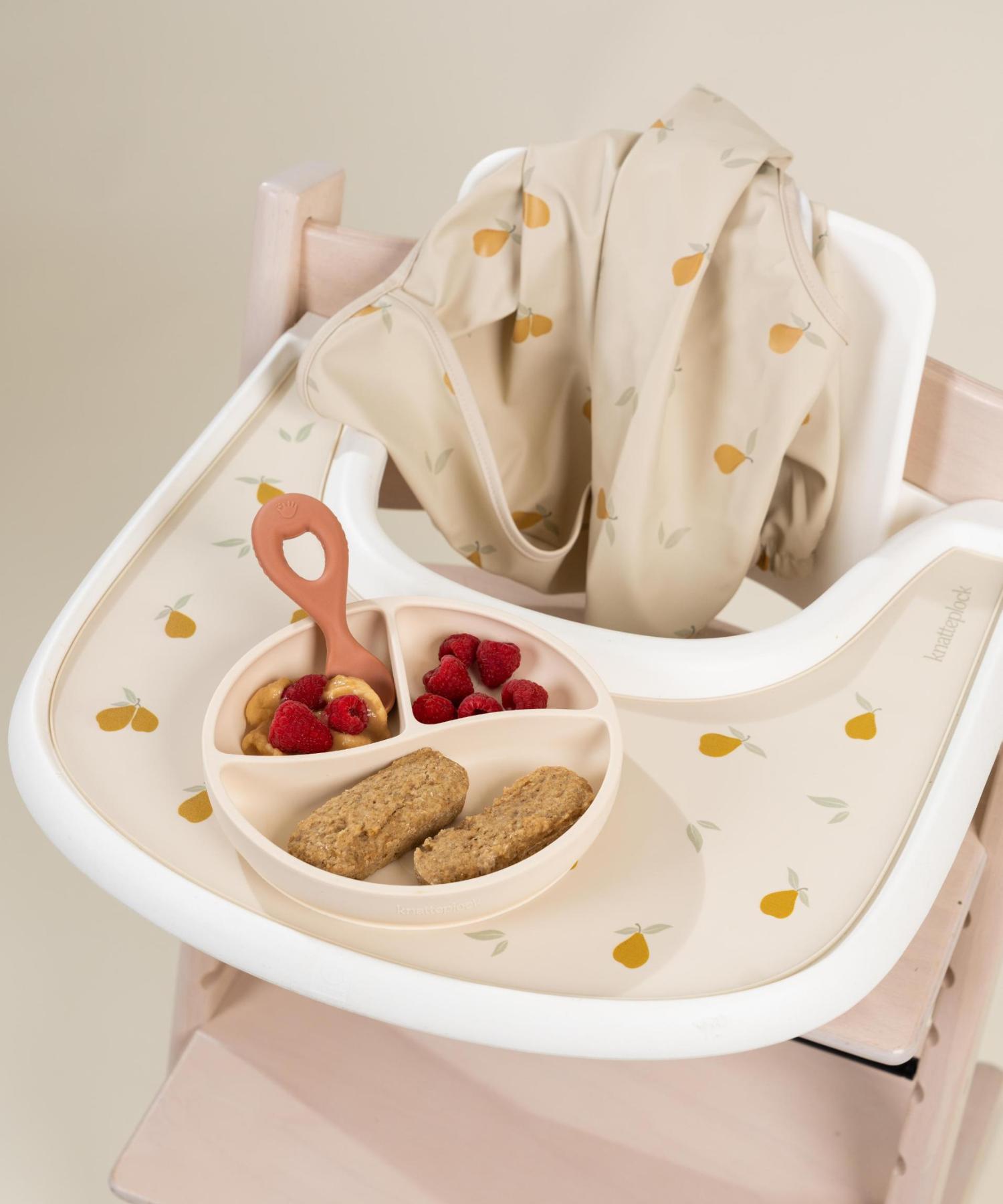 Smekke med ermer og lomme  - Sunny pear Knatteplock