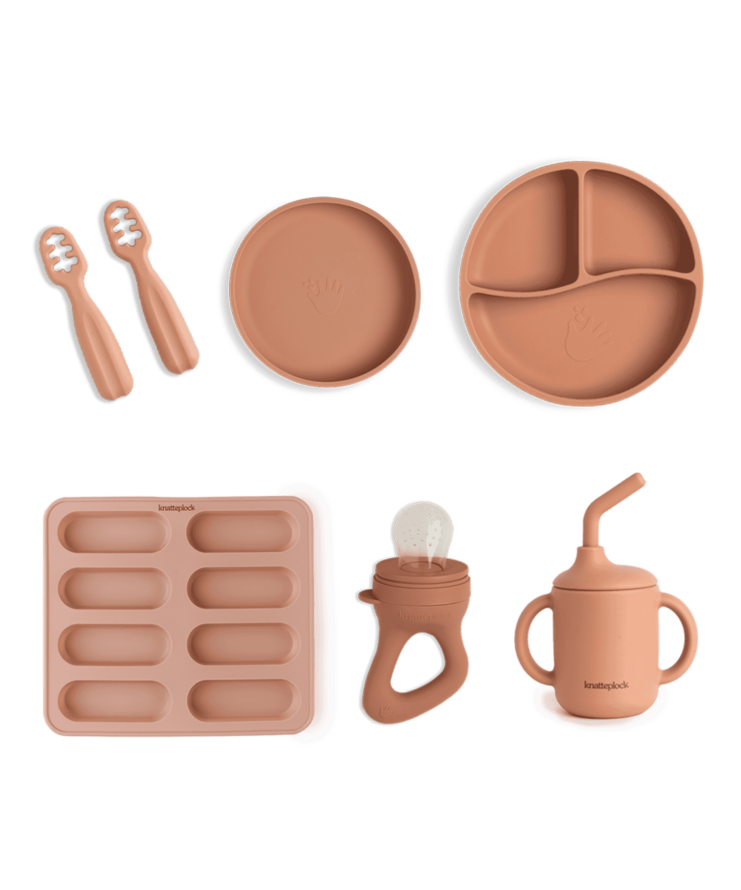 Knatteplock Store startpakken- Soft terracotta