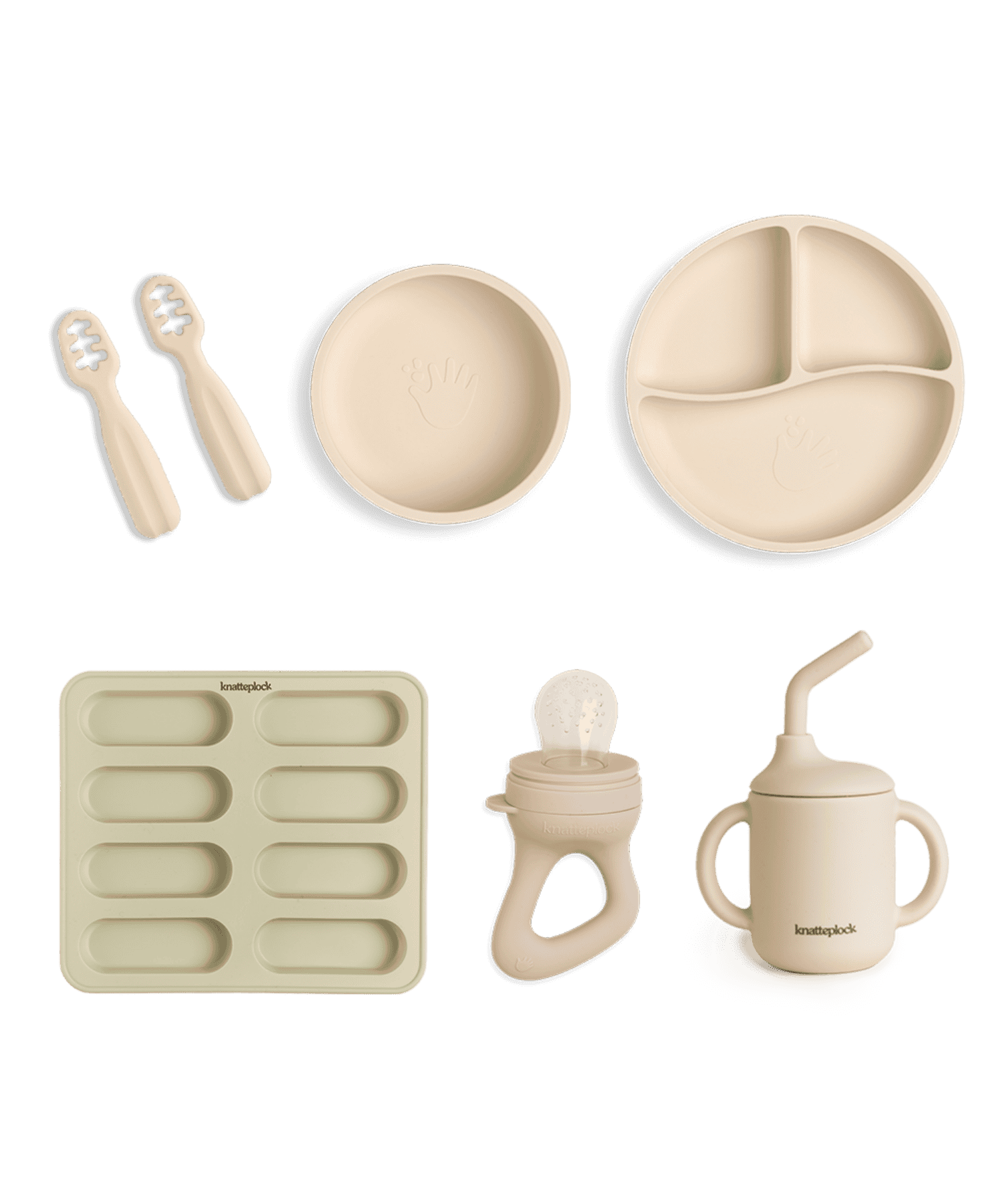 Knatteplocks Store startpakken - Light sand