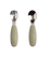 2-pakning barnegaffel og barneskje -  Dusty green