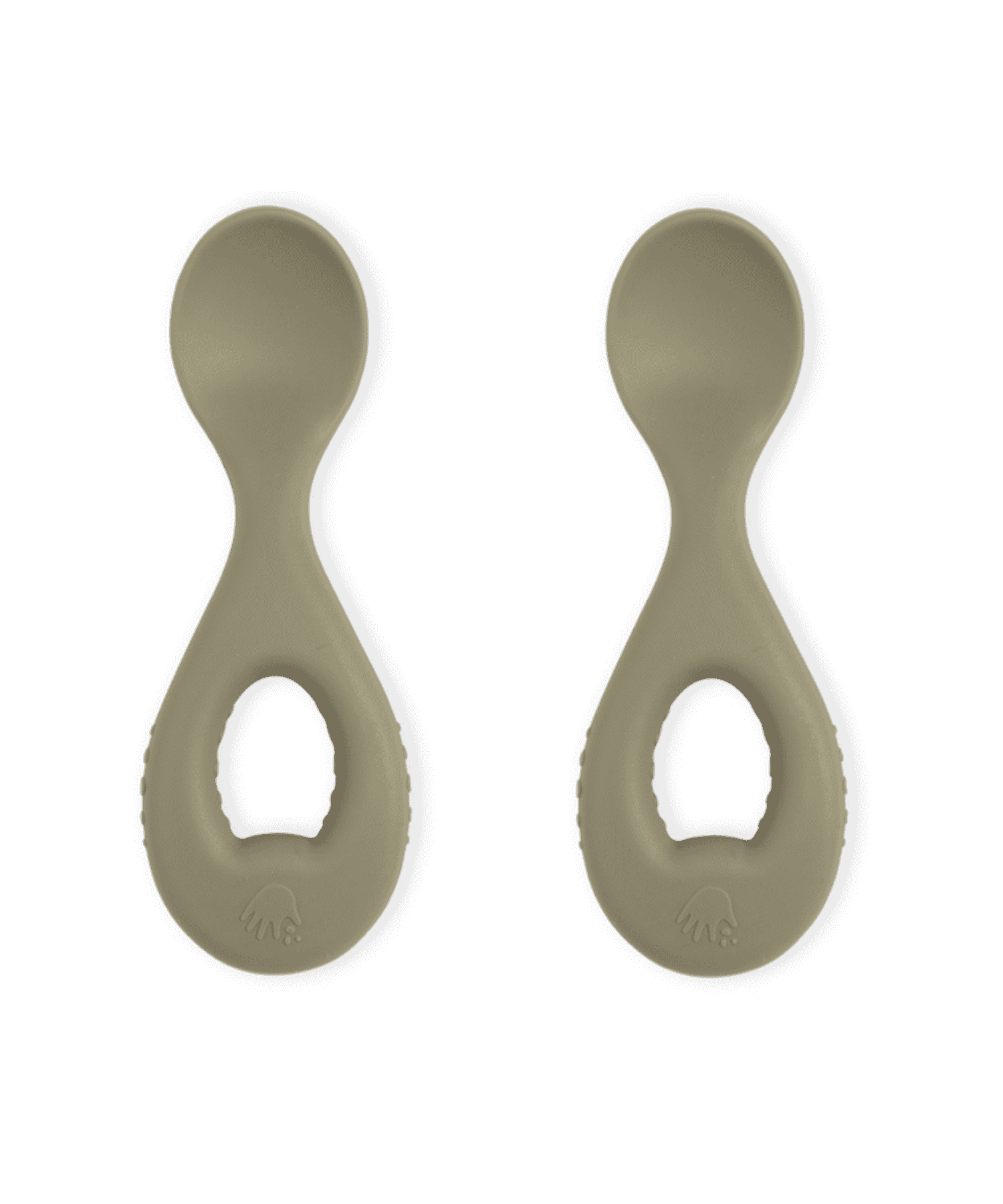 2-pakning gripevennlige skjeer - Dusty green Knatteplock 