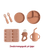 Knatteplocks Store startpakke - Soft terracotta