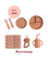 Knatteplocks Store startpakke - Soft terracotta