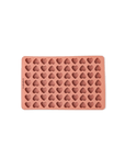 Silikonform for godterihjerter - Soft terracotta