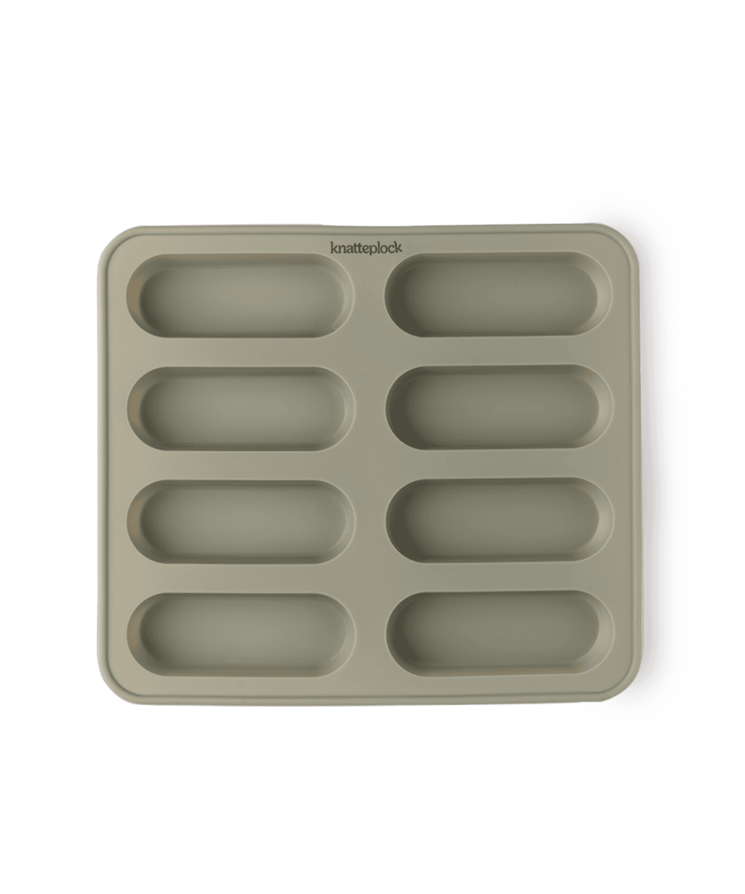 Silikonform for grøtpinner Dusty green Knatteplock