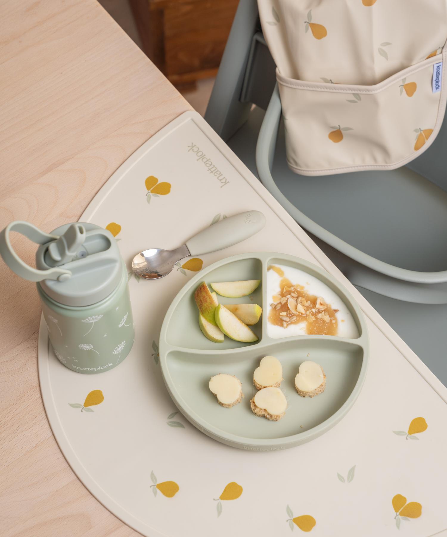 Inndelt barnetallerken med sugekopp Knatteplock